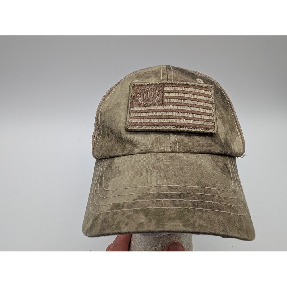 Condor Tactical Mesh Cap A-TACS AU Camo Three Percenter Patch Hat TCM-009